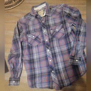 Plaid‎ Button-Up Shirt